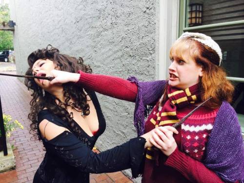 Bellatrix Lestrange and Molly Weasley at Harry Potter Fan Fest in Chestnut hill PA Bellatrix by Jess