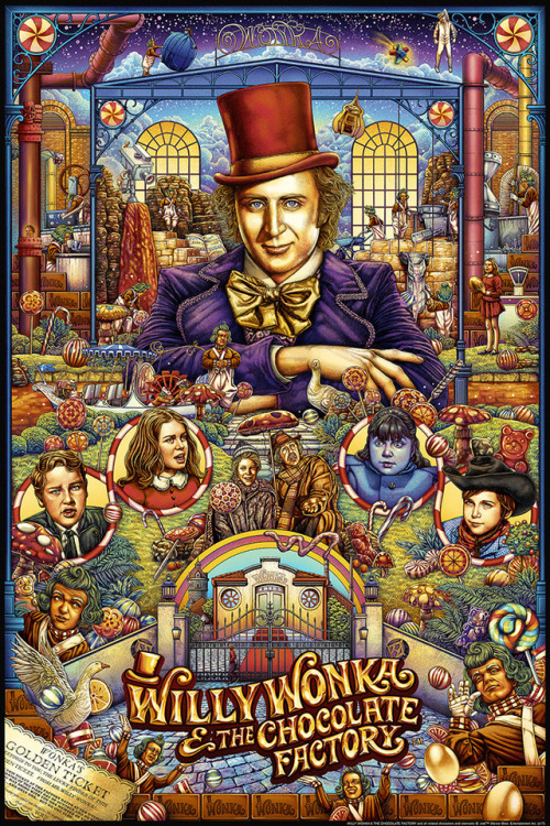 thepostermovement: Willy Wonka and the Chocolate Factory by Ise Ananphada