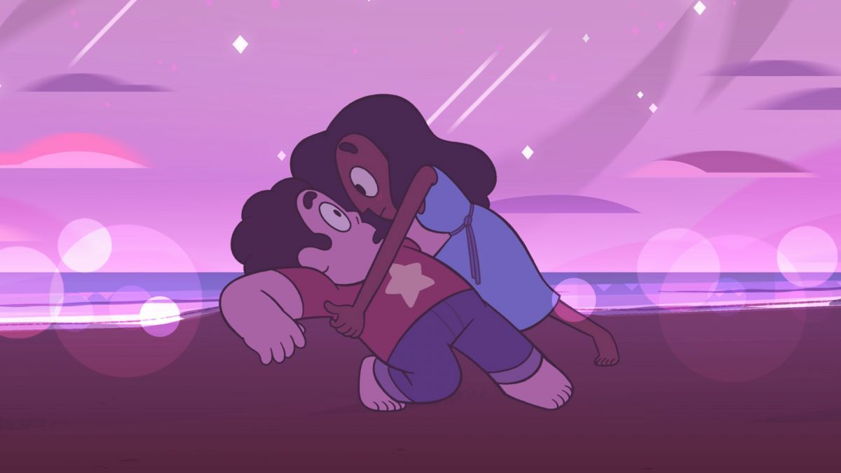 the-world-of-steven-universe:  Steven finds himself in an awkward position.  On this