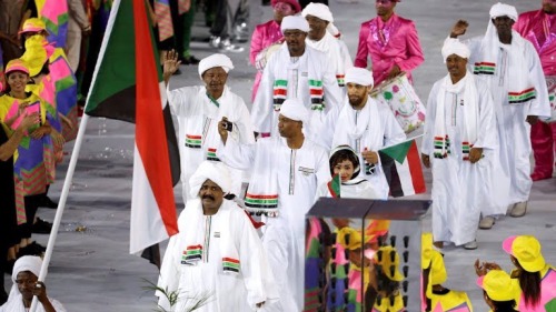 Sudan at the 2016 Olympic Opening Ceremony.