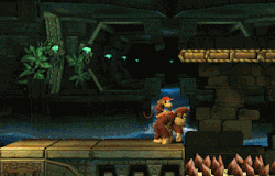 stevraybro:  suppermariobroth:  Playing Donkey Kong Country Returns, one might notice that although the environments are in 3D, whenever DK and Diddy would pass through a platform, they appear to be floating in front of it instead. This is because DK