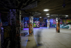 scavengedluxury:Undercroft ghost. South bank, London. October 2015. 