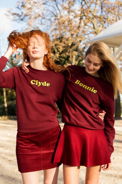 Sweaters “Bonnie” and “Clyde” available now on Rad.co