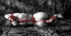 ropeandthings:  se7enbondage:  m: Kathryn p: Kim  Ahhhhh love this! 