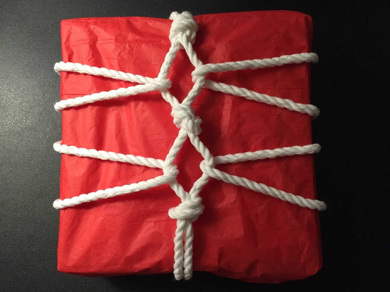 non-de-plume:  How I wrapped Jay’s gift this year. LOL