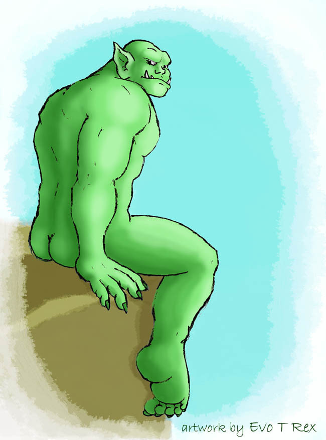goblinman32:  orclove:  He’s about to take a dip. Care to dice in with him? His