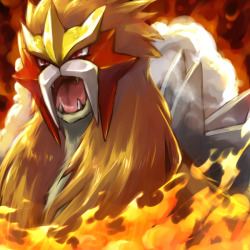 alternative-pokemon-art:  Artist Entei using Sacred Fire by request. Edit: I deleted the ‘Artist’ link by accident, apologies. Please tell me if there’s ever a picture that you don’t see a source beneath; it means that I fucked up when trying