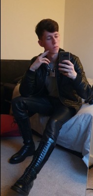 bootsfetishistic-deactivated202: …and as soon as you put these magic boots on, you will turn into a leather robot. A robot that does not fulfill its purpose until it’s covered in latex or leather clothing. Every day, you will get home and the