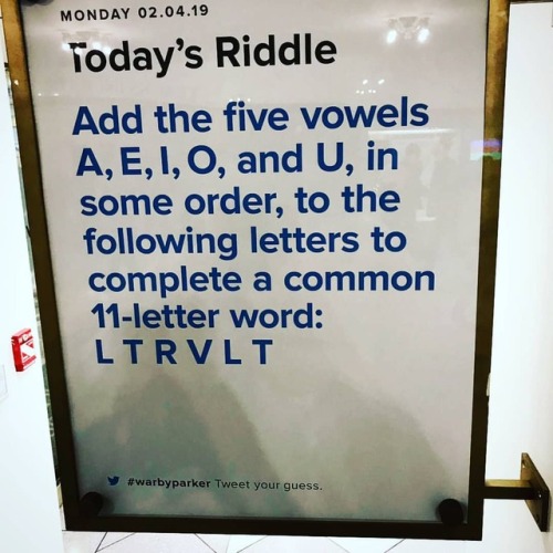 Ok #Warbyparker #riddle of the day. (at Grand Central Terminal) https://www.instagram.com/p/BtgdvQ5B