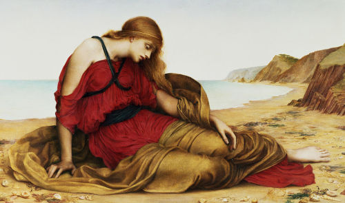 Ariadne in Naxos (1877). Evelyn De Morgan