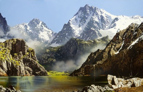 Mountain landscape. canvas/oil,90x140cm. 2017Горный пейзаж. холст/масло, 90x140см. 2017г.Alexey Golo