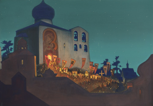 russianmonarchist:Nicholas Roerich. ‘Russian Easter’.Николай Рерих. “Русская Пасха