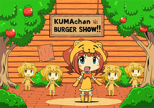 lottechan:  KUMAchan BURGER SHOW!!  OMG this is so freaking cute I can&rsquo;t