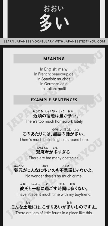 Learn Japanese vocabulary with infographic