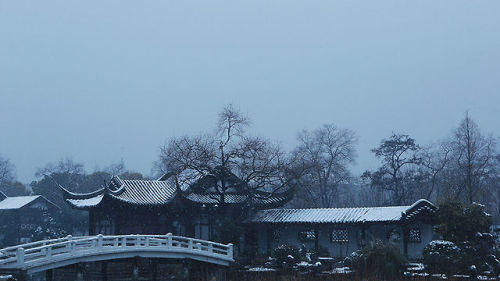  冬日莫愁湖 Winter Scenery of Mochou adult photos