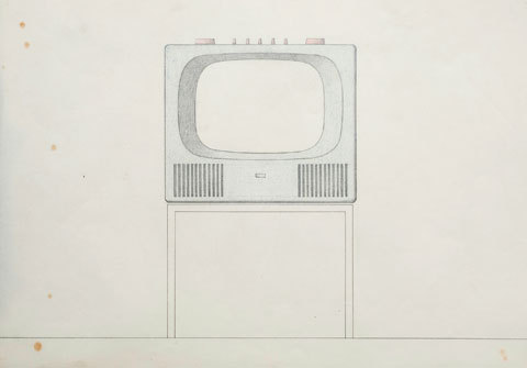 ideageneration:  Herbert Hirche, Concept for a Televisor HF 1 for Braun, 1957/58 Photo: Armin Herrma