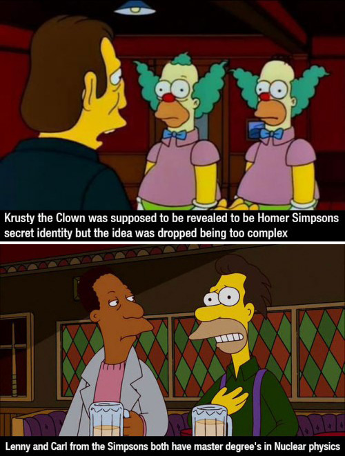 tastefullyoffensive:  Interesting Facts About ‘The Simpsons’ (images via imgur)Previously: Interesting ‘Guardians of the Galaxy’ Facts 