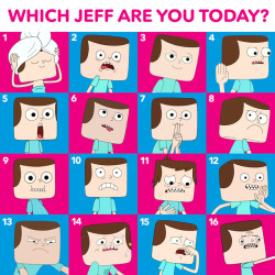 The many moods of Jeff 