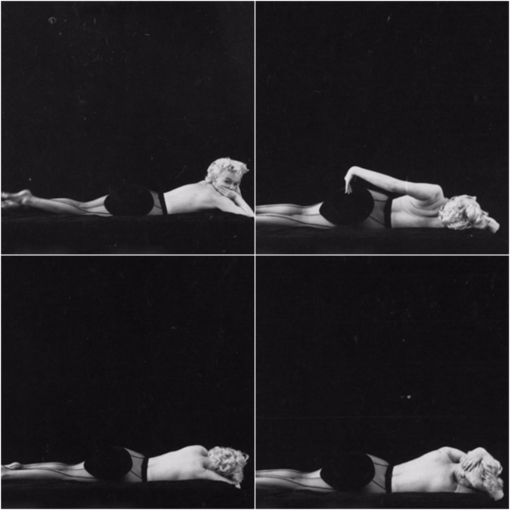 marilynmonroevideoarchives:  Marilyn Monroe “Black Sitting” 1956. Taken by Milton