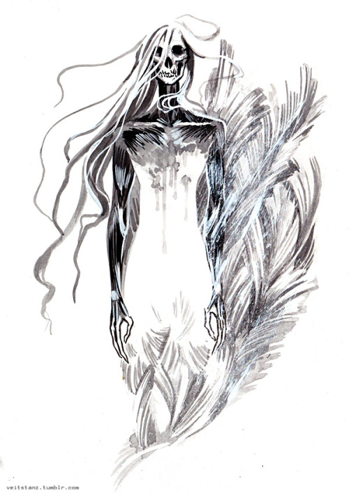 veitstanz:  Inktober 31 • THE SNOW QUEEN • Character of my own  We call it the snow queen but only because we don’t know its name. 