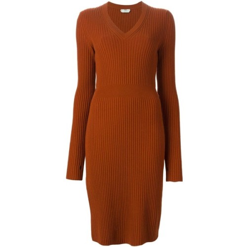 Fendi ribbed sweater dress ❤ liked on Polyvore (see more ribbed dresses)