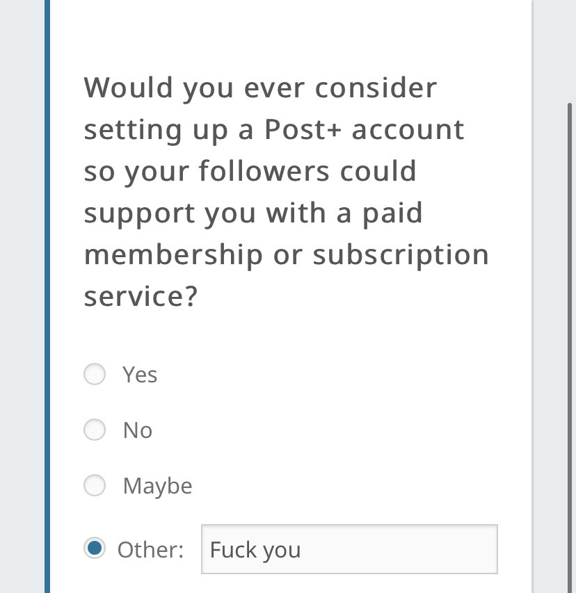 ironwoman359:chalkymints:hauntedfalcon:postplus:Hi There 👋As you might have noticed, we’re beta-testing something new: Tumblr Post+. What’s Post+? A big deal, for starters. Post+ is our new subscription feature that allows you to use our existing