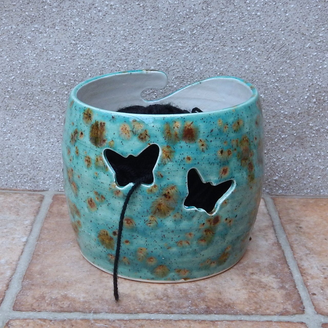 Yarn Bowl-Flower – Stegall's Pottery