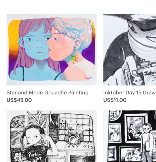 hakobore:  I have an etsy store where you can buy my original paintings/drawings!Come take a look!