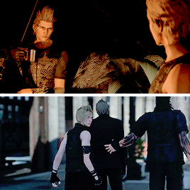 misskaka4ever: Prompto: Ignis, stay close to me Ignis: My thanks