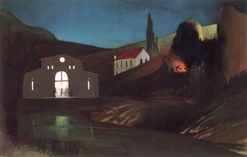 Tivadar Csontváry Kosztka - Electric Station at Jajce at Night. 1903.