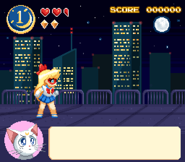thesanityclause:Woo! Made a little fake Sailor V game gif! Would love to play this in an arcade for 