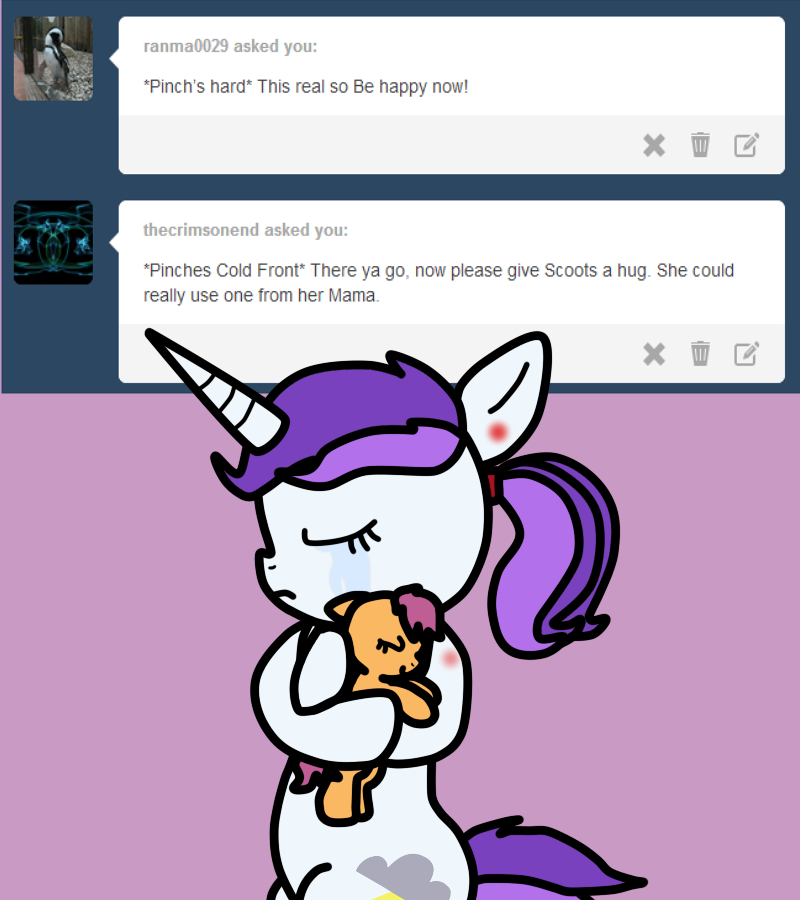 babyscoots:  Cold: Also you didn’t need to pinch so hard!  ;w; &lt;3