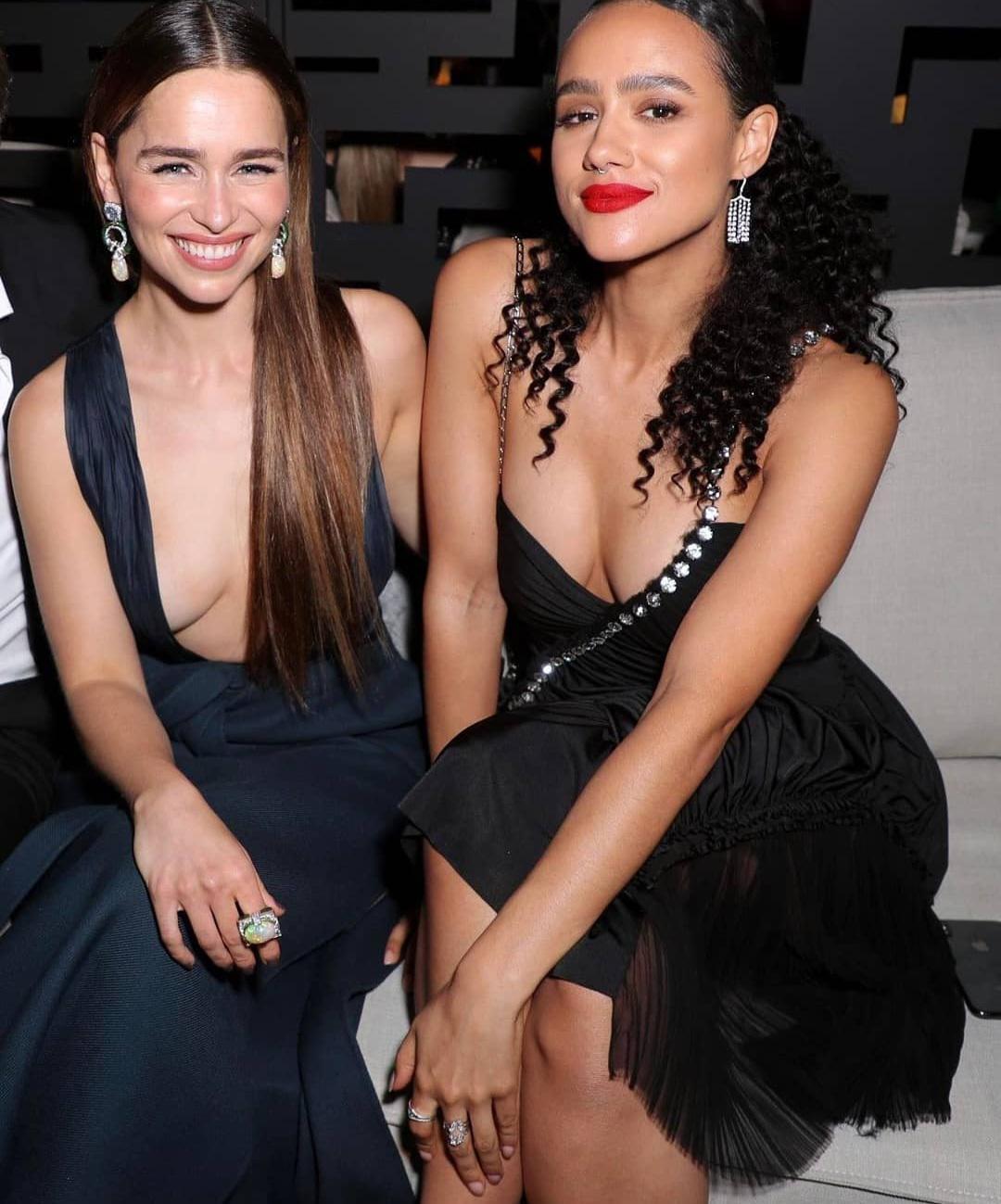 Emilia Clarke and Nathalie Emmanuel