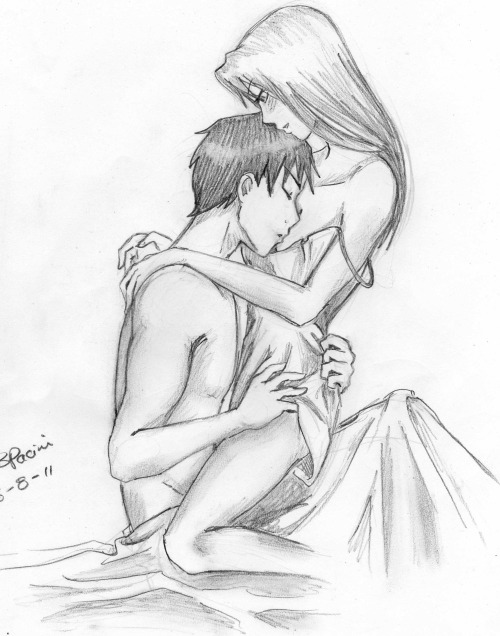youmayliveidol:  Roy and Riza by ~Olivier92 