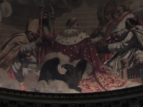 Church of la Madelaine in Paris. The fresco commemorating the Concordate of 1801, with close-ups of 