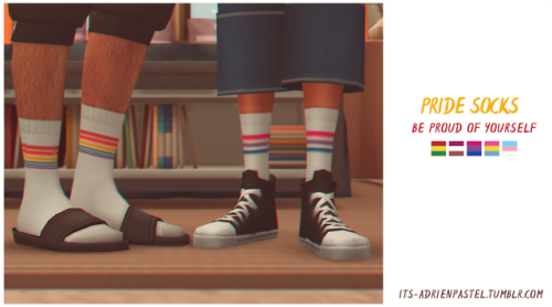 its-adrienpastel: Pride Socks | Be Proud Of Yourself  ♡ Hellu! I come back with little, but cut