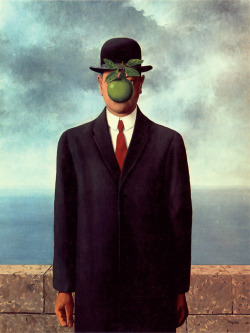 lonequixote:  The Son of Man by Rene Magritte