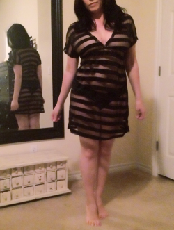 curiouscpl702:  I was trying to get her to wear this out…  ;)  do you want to see more?  I love your comments!