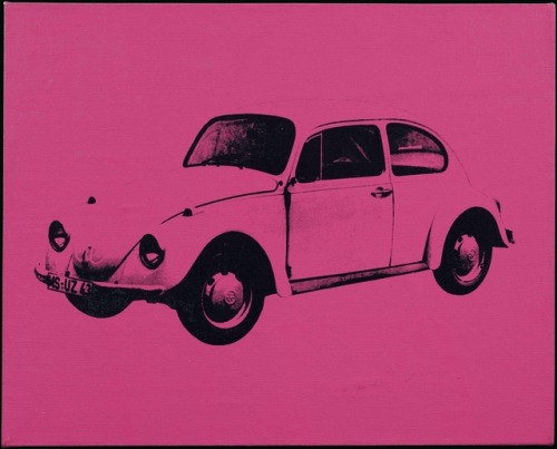 thunderstruck9:Andy Warhol (American, 1928-1987), VW Beetle, 1969-70. Synthetic polymer and silkscre