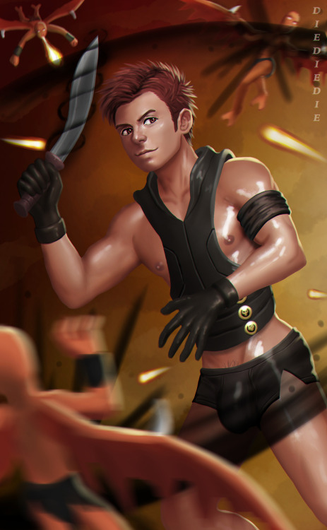 p2ndcumming:  thispersonhasdiedsolongago:  Practice 22Tomi Undergallows, from Neverwinter Nights. This version is based on his old portrait in the game, not the new one. I know shadowdancers don’t have any skill like this. I made it up just for the