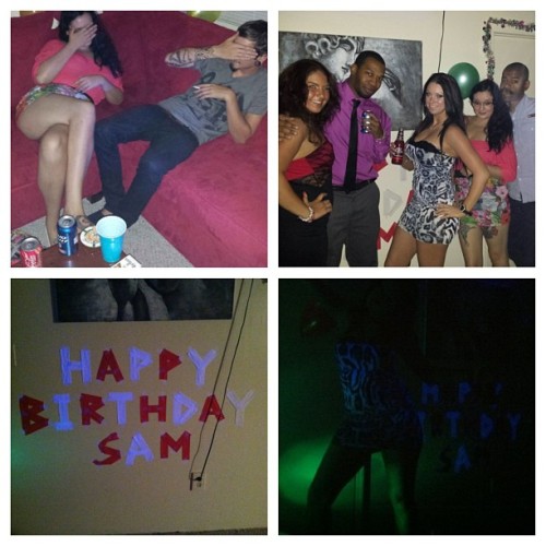 Legs for days, Sam’s birthday, Vinnie, Vicky, Matt, Neil and a stripper pole describes my night.