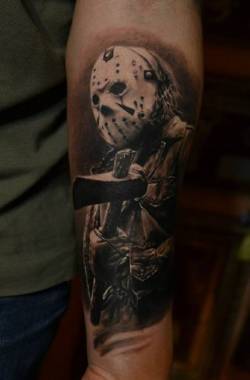 tattotodesing:  Tattoo Jason with an axe  - http://goo.gl/bGy6to