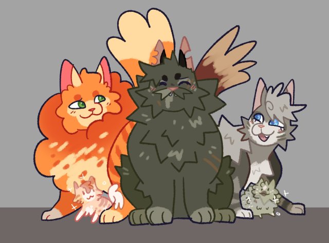 Warrior Cats Yellowfang And Raggedstar Firdausm Drus