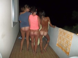 cutest-nudist-girls:  Remembering that time that me and the girls went vacationing in lloret the mar spain. Such a great time.