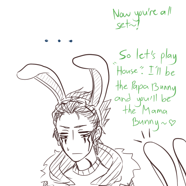insanemarshmallow:  Human!UsagiModoki or “Usagi” for short. and Mama Bunny looks