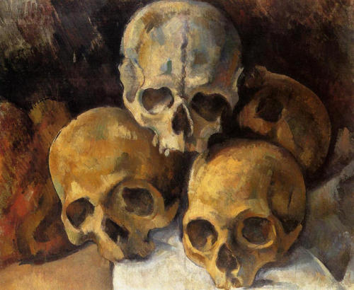 Paul Cezanne, Pyramid Of Skulls, 1900.