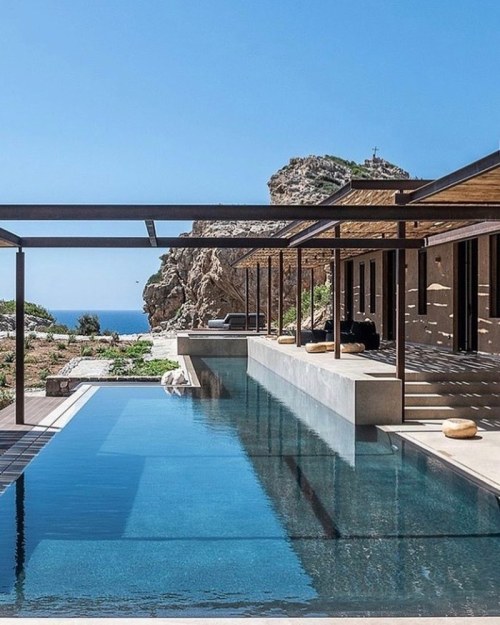 Home in Greece by G. Anastasakis. #pool #poolside#architecture #landscapearchitecture #landscaping #