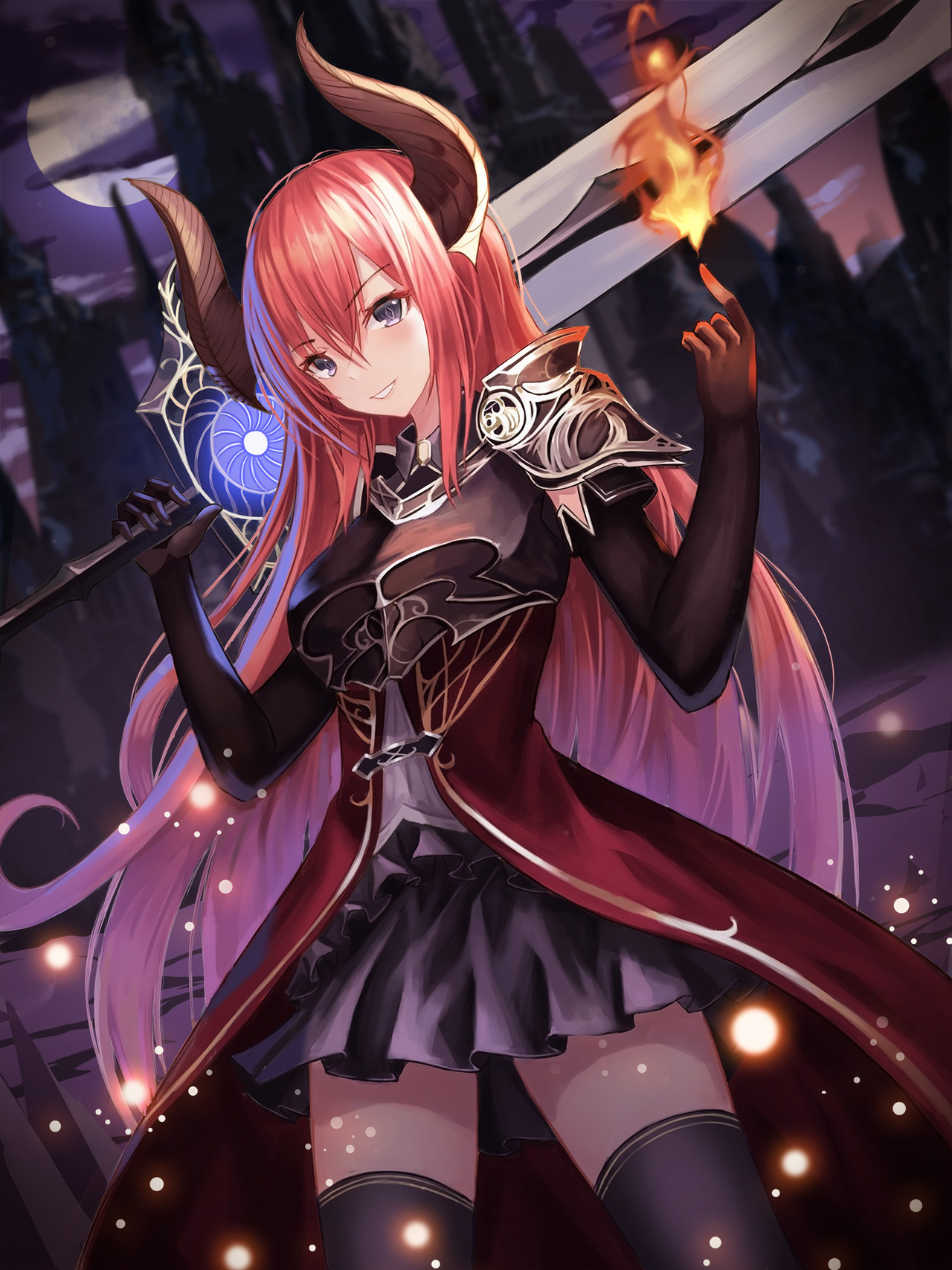 Demon girl with sword: Original anime character (27 Oct 2018)｜Random  Anime Arts [rARTs]: Collection of anime pictures