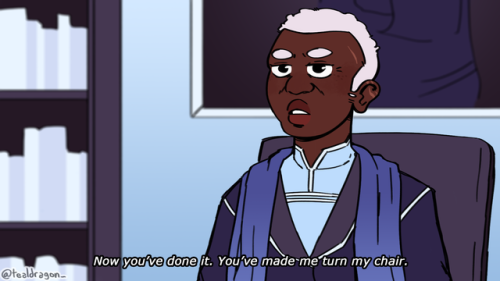 kieranquigley: thats my mom [image description: multiple drawings of Lucretia talking to Taako in he