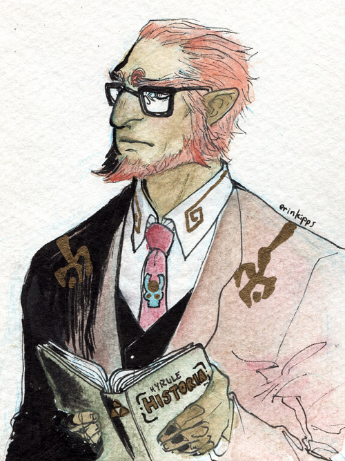 pocketseizure:Professor Ganondorf, drawn by Erin Kipps at MAGFest 2016ahh still so happy that you li